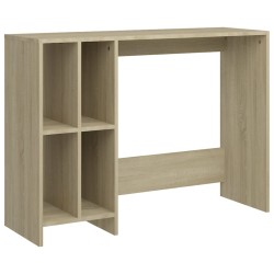 vidaXL Escritorio notebook contrachapado roble Sonoma 102,5x35x75 cm