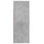 vidaXL Armario de pared gris hormigón 34,5x34x90 cm