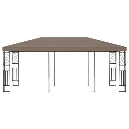 vidaXL Cenador de tela gris taupé 6x3 m