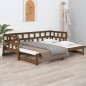 vidaXL Sofá cama extraíble madera maciza pino marrón miel 2x(90x200)cm vidaXL Sofá cama extraíble madera maciza pino marrón miel 2x(90x200)cm