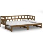 vidaXL Sofá cama extraíble madera maciza pino marrón miel 2x(90x200)cm vidaXL Sofá cama extraíble madera maciza pino marrón miel 2x(90x200)cm