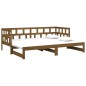 vidaXL Sofá cama extraíble madera maciza pino marrón miel 2x(90x200)cm vidaXL Sofá cama extraíble madera maciza pino marrón miel 2x(90x200)cm