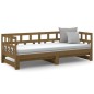 vidaXL Sofá cama extraíble madera maciza pino marrón miel 2x(90x200)cm vidaXL Sofá cama extraíble madera maciza pino marrón miel 2x(90x200)cm