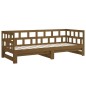 vidaXL Sofá cama extraíble madera maciza pino marrón miel 2x(90x200)cm vidaXL Sofá cama extraíble madera maciza pino marrón miel 2x(90x200)cm
