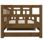 vidaXL Sofá cama extraíble madera maciza pino marrón miel 2x(90x200)cm vidaXL Sofá cama extraíble madera maciza pino marrón miel 2x(90x200)cm