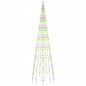 vidaXL Árbol de Navidad en asta de bandera 310 LED de colores 300 cm vidaXL Árbol de Navidad en asta de bandera 310 LED de colores 300 cm