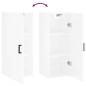 vidaXL Armario de pared blanco brillante 34,5x34x90 cm vidaXL Armario de pared blanco brillante 34,5x34x90 cm