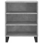 vidaXL Aparador madera de ingeniería gris hormigón 57x35x70 cm vidaXL Aparador madera de ingeniería gris hormigón 57x35x70 cm