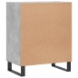 vidaXL Aparador madera de ingeniería gris hormigón 57x35x70 cm vidaXL Aparador madera de ingeniería gris hormigón 57x35x70 cm