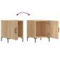 vidaXL Mesitas noche 2 uds madera ingeniería roble Sonoma 40x40x50 cm