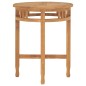 vidaXL Set de comedor de jardín 3 pzas y cojines madera maciza de teca