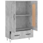 vidaXL Aparador alto madera de ingeniería gris hormigón 69,5x31x115 cm vidaXL Aparador alto madera de ingeniería gris hormigón 69,5x31x115 cm