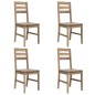 vidaXL Sillas de comedor 4 unidades madera maciza de acacia vidaXL Sillas de comedor 4 unidades madera maciza de acacia