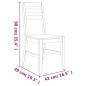 vidaXL Sillas de comedor 4 unidades madera maciza de acacia vidaXL Sillas de comedor 4 unidades madera maciza de acacia