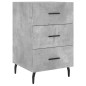 vidaXL Mesita de noche madera de ingeniería gris hormigón 40x40x66 cm vidaXL Mesita de noche madera de ingeniería gris hormigón 40x40x66 cm