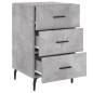 vidaXL Mesita de noche madera de ingeniería gris hormigón 40x40x66 cm vidaXL Mesita de noche madera de ingeniería gris hormigón 40x40x66 cm