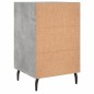 vidaXL Mesita de noche madera de ingeniería gris hormigón 40x40x66 cm vidaXL Mesita de noche madera de ingeniería gris hormigón 40x40x66 cm