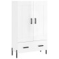 vidaXL Aparador alto madera de ingeniería blanco brillo 69,5x31x115 cm vidaXL Aparador alto madera de ingeniería blanco brillo 69,5x31x115 cm