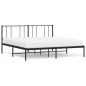 vidaXL Estructura de cama con cabecero metal negro 200x200 cm vidaXL Estructura de cama con cabecero metal negro 200x200 cm