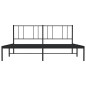 vidaXL Estructura de cama con cabecero metal negro 200x200 cm vidaXL Estructura de cama con cabecero metal negro 200x200 cm