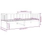 vidaXL Sofá cama madera maciza de pino negro 90x190 cm vidaXL Sofá cama madera maciza de pino negro 90x190 cm