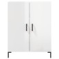 vidaXL Aparador de madera contrachapada blanco brillante 69,5x34x90 cm