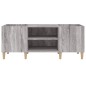 vidaXL Mueble para discos madera contrachapada gris sonoma 121x38x48cm