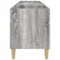 vidaXL Mueble para discos madera contrachapada gris sonoma 121x38x48cm
