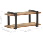 vidaXL Mueble para TV de madera maciza reciclada 90x40x40 cm