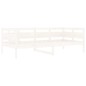 vidaXL Sofá cama madera maciza de pino blanco 90x190 cm