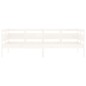 vidaXL Sofá cama madera maciza de pino blanco 90x190 cm