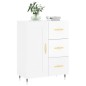 vidaXL Aparador de madera contrachapada blanco brillante 69,5x34x90 cm vidaXL Aparador de madera contrachapada blanco brillante 69,5x34x90 cm