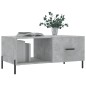 vidaXL Mesa de centro madera contrachapada gris hormigón 90x50x40 cm vidaXL Mesa de centro madera contrachapada gris hormigón 90x50x40 cm