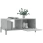 vidaXL Mesa de centro madera contrachapada gris hormigón 90x50x40 cm vidaXL Mesa de centro madera contrachapada gris hormigón 90x50x40 cm