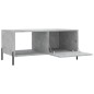 vidaXL Mesa de centro madera contrachapada gris hormigón 90x50x40 cm vidaXL Mesa de centro madera contrachapada gris hormigón 90x50x40 cm