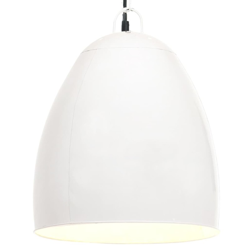 vidaXL Lámpara colgante industrial redonda 25 W blanca 42 cm E27 vidaXL Lámpara colgante industrial redonda 25 W blanca 42 cm E27