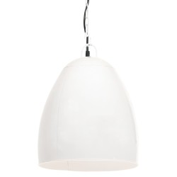 vidaXL Lámpara colgante industrial redonda 25 W blanca 42 cm E27