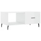 vidaXL Mesa de centro madera contrachapada blanco brillo 90x50x40 cm vidaXL Mesa de centro madera contrachapada blanco brillo 90x50x40 cm