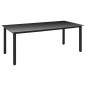 vidaXL Juego de comedor para jardín 7 piezas negro vidaXL Juego de comedor para jardín 7 piezas negro