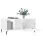vidaXL Mesa de centro madera contrachapada blanco brillo 90x50x40 cm vidaXL Mesa de centro madera contrachapada blanco brillo 90x50x40 cm