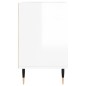 vidaXL Mueble de TV madera de ingeniería blanco brillo 103,5x30x50 cm vidaXL Mueble de TV madera de ingeniería blanco brillo 103,5x30x50 cm