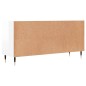 vidaXL Mueble de TV madera de ingeniería blanco brillo 103,5x30x50 cm vidaXL Mueble de TV madera de ingeniería blanco brillo 103,5x30x50 cm