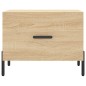 vidaXL Mesas de centro 2 uds madera ingeniería roble Sonoma 50x50x40cm vidaXL Mesas de centro 2 uds madera ingeniería roble Sonoma 50x50x40cm