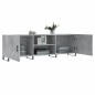 vidaXL Mueble de TV madera de ingeniería gris hormigón 150x30x50 cm
