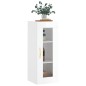vidaXL Armario de pared blanco brillante 34,5x34x90 cm vidaXL Armario de pared blanco brillante 34,5x34x90 cm