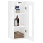 vidaXL Armario de pared blanco brillante 34,5x34x90 cm vidaXL Armario de pared blanco brillante 34,5x34x90 cm