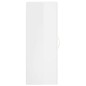 vidaXL Armario de pared blanco brillante 34,5x34x90 cm vidaXL Armario de pared blanco brillante 34,5x34x90 cm