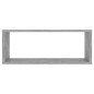 vidaXL Estante cubo pared 4 uds madera ingeniería hormigón 60x15x23cm vidaXL Estante cubo pared 4 uds madera ingeniería hormigón 60x15x23cm