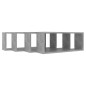 vidaXL Estante cubo pared 4 uds madera ingeniería hormigón 60x15x23cm vidaXL Estante cubo pared 4 uds madera ingeniería hormigón 60x15x23cm