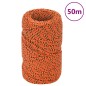 vidaXL Cuerda de barco polipropileno naranja 2 mm 50 m vidaXL Cuerda de barco polipropileno naranja 2 mm 50 m